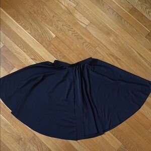 Body Wrappers Blue Midi Skater Skirt for Work